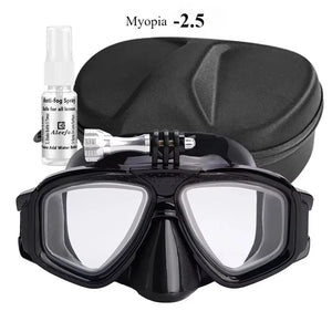 Tempered Lends Diving Mask with GoPro Mount