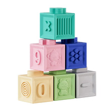 12Pcs Soft Plastic Colorful Puzzle Building Bricks