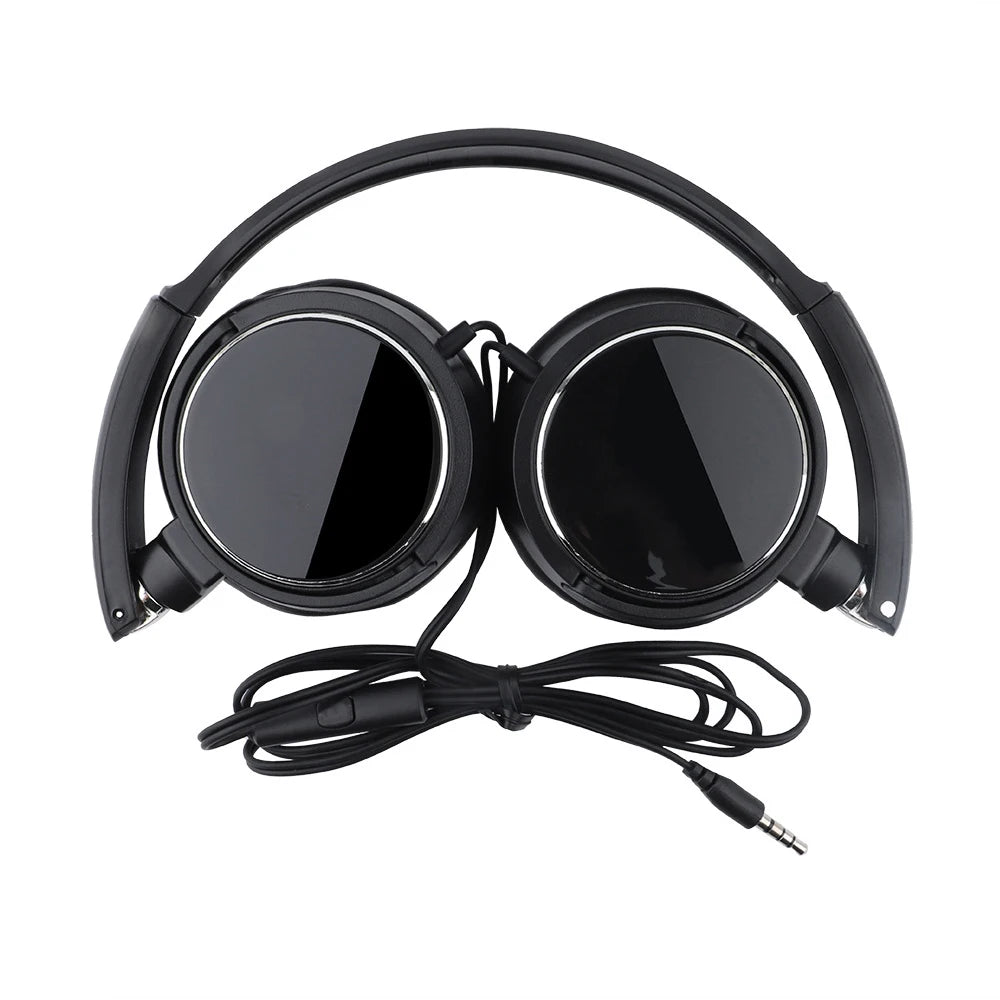 Foldable Adjustable Wired 3.5mm/Type C Bass Stereo Headphones