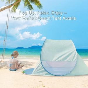 UPF 50+ Pop Up Beach Tent for 2-3 People with 360 Ventilation t