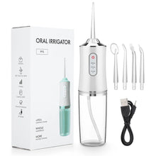 Portable Water Flosser Teeth Cleaner with 4 Tips