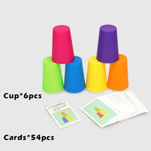Montessori Stack Cup Battle Table Game with Cognition Logic Training