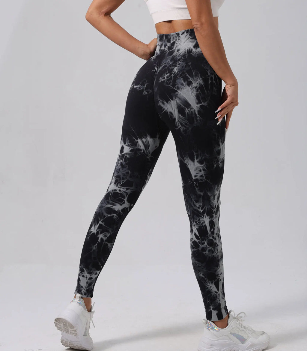 Seamless Tie Dye High Waist Leggings
