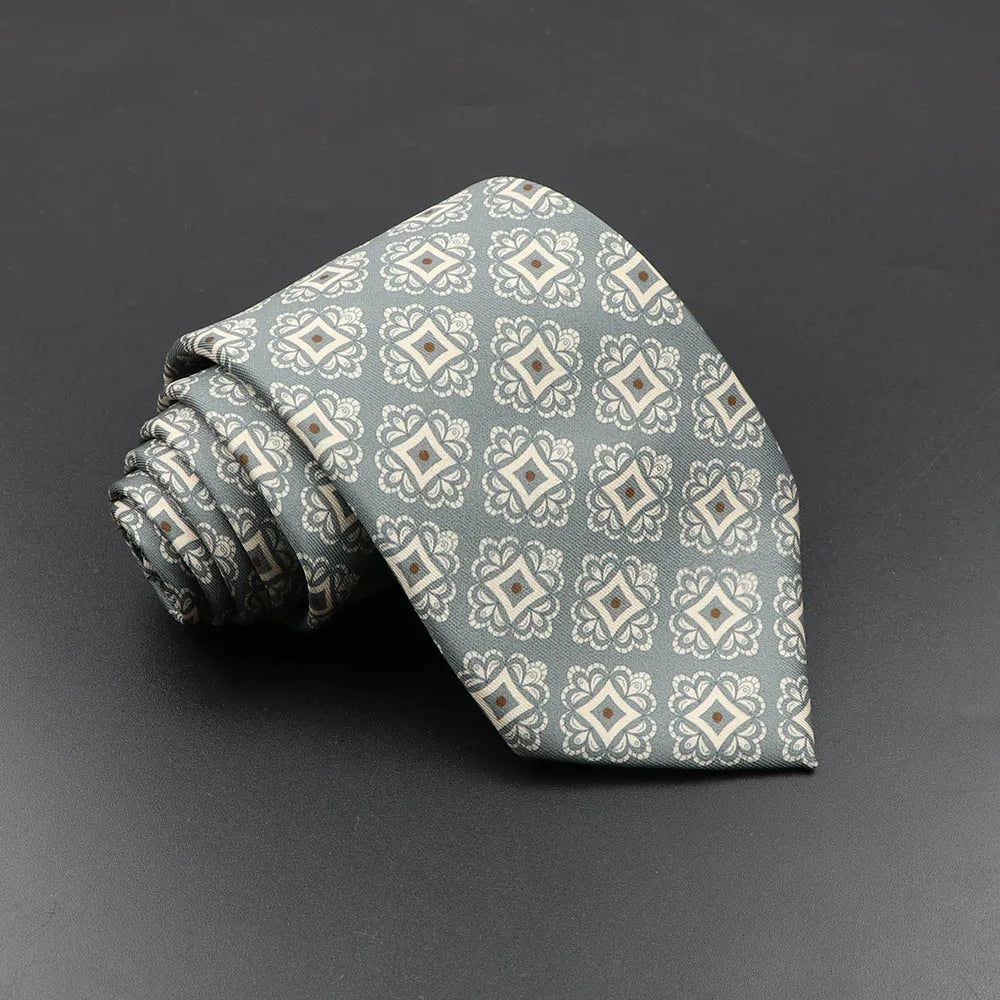 Silk 7.5cm Soft Colorful Novelty Necktie