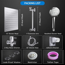 Chrome Plated Concealed Stainless Steel Pressurized Shower Head Set