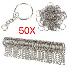 Silver Plated Metal Blank Keychains