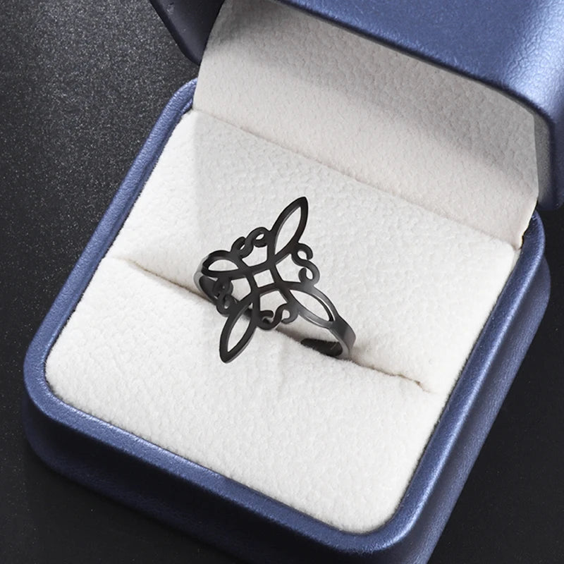 Witch Knot Cuff Stainless Steel Bracelet
