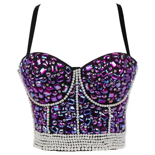 Rhinestone Sequined Cami Top