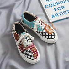 Canvas Plaid Casual Sneakers