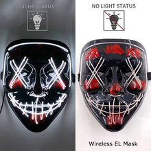 The Purge Horror Wireless LED Glow Mask