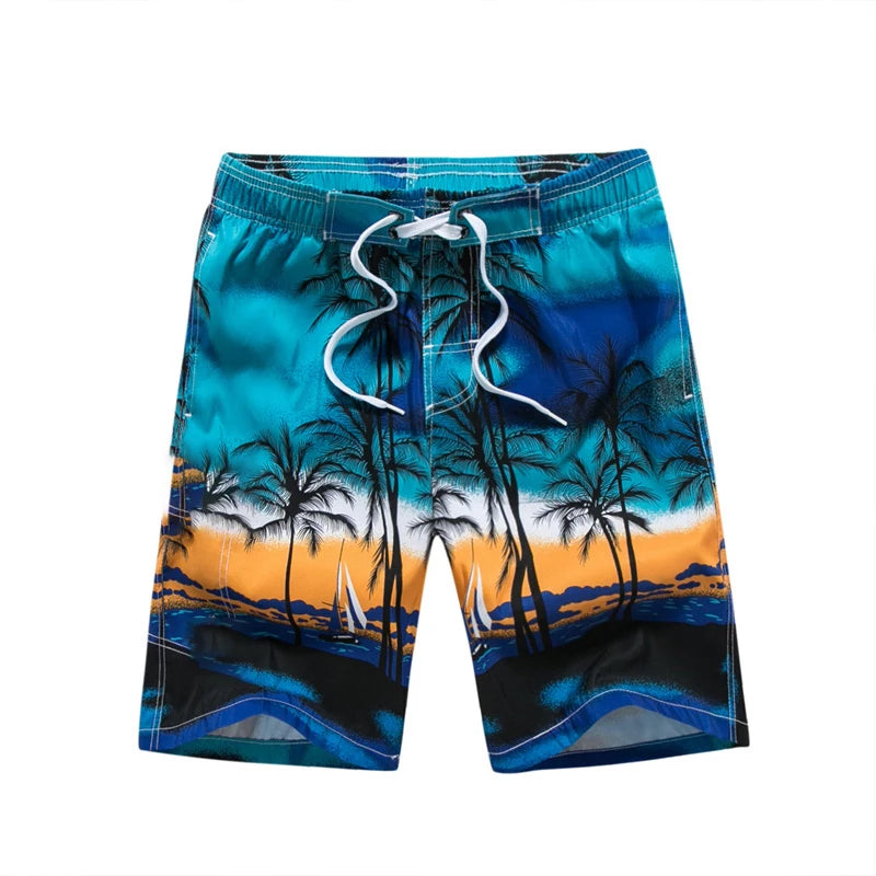 Printed Briefs Swimming Trunks