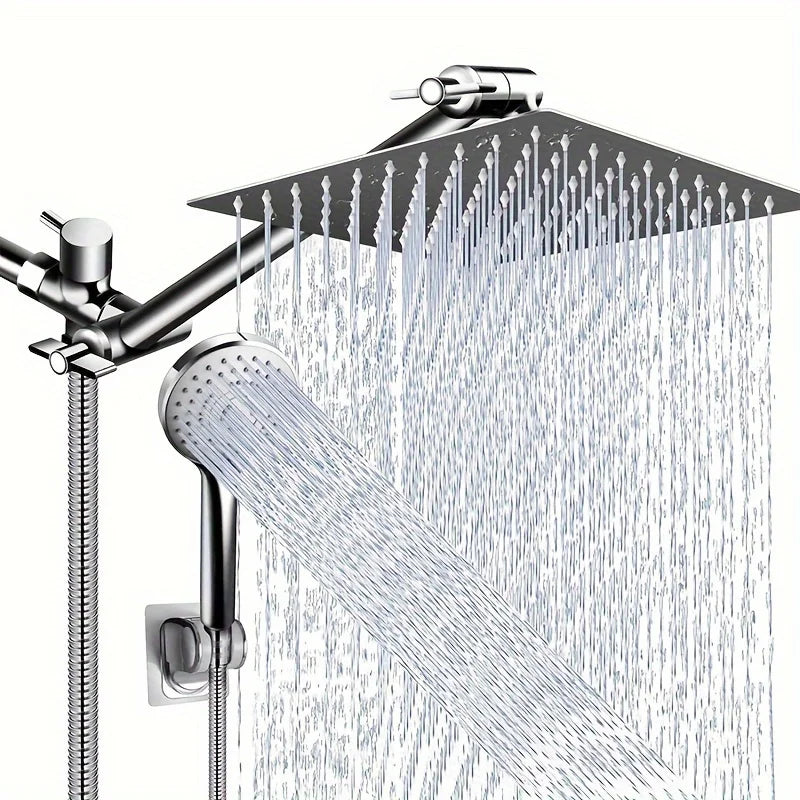 Chrome Plated Concealed Stainless Steel Pressurized Shower Head Set