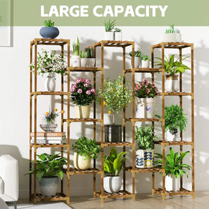 HOMKIRT 17 Tier Large Tall Plant Shelf