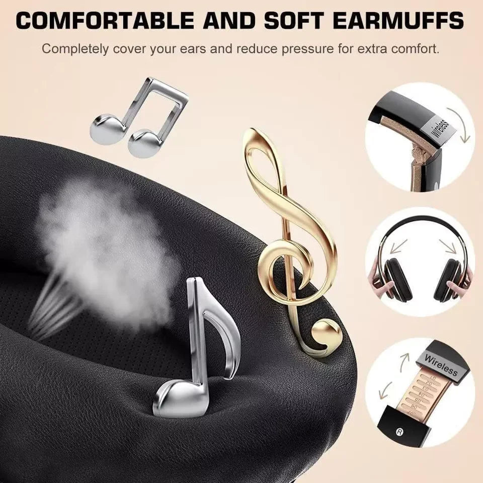 Wireless Bluetooth Noise Cancelling Stereo Earphones