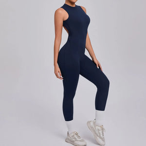 Sleeveless Top Long Pants Jumpsuit