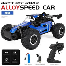 1:16 2WD Car with LED Light 2.4G 20KM/H High Speed Off-Road Climbing Remote Control Car