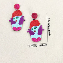 KUGUYS Glitter Holiday Dangle Earrings