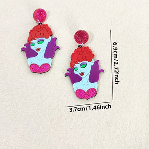 KUGUYS Glitter Holiday Dangle Earrings
