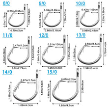 200Pcs Stainless Steel Circle Hook