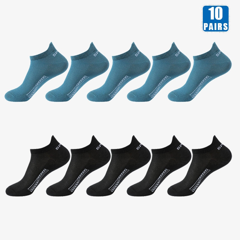 10 Pairs Cotton Crew Ankles