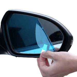 2pcs Car Rearview Mirror Rainproof Clear Film Anti-Fog Film Sticker