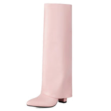 Knee High Faux Leather Boots