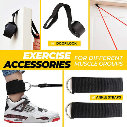 11pcs/Set Portable Pull Rope Resistance Bands
