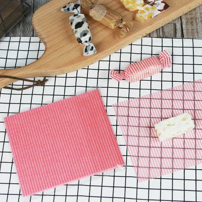 100Pcs Candy Wrappers Wax Paper Sheets