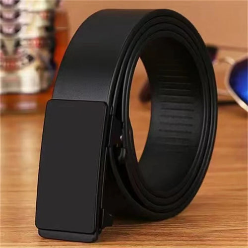 Genuine Leather Metal Automatic Buckle Belt