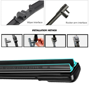 Universal Car Windshield Wiper Blades Soft Double Layer