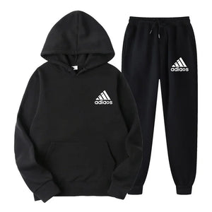 Hooded Top and Sweatpants Two-piece Set