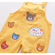 Half-sleeve Top and Overalls 2Pcs Set