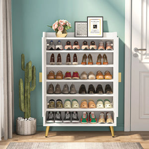 Tribesigns 7-Tier Shoe Cabinet with Doors