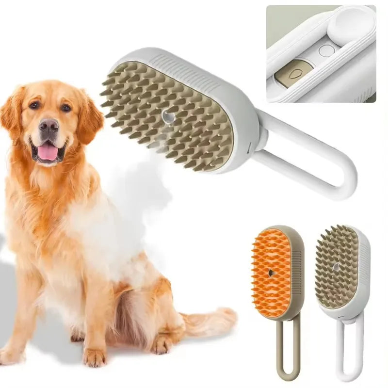 Pet Steam Cat Comb Electric Sprayer for Massage