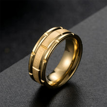 8mm Stainless Steel Solid Titanium Ring