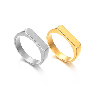 Trendy Stainless Steel Couple's Rings