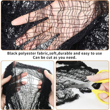 Black White Creepy Cloth Spooky Gauze Fabric Halloween Decoration hall
