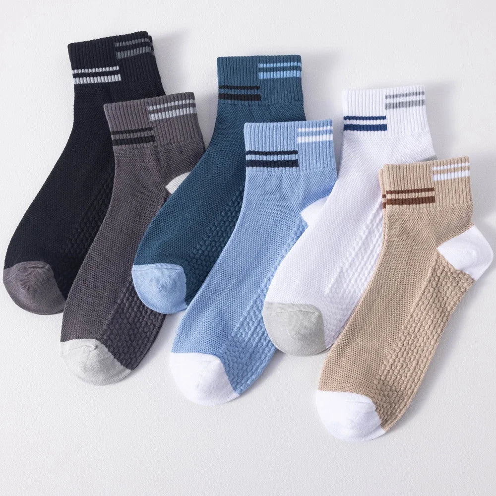 6 Pairs  Cotton Middle Thin Socks