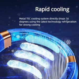 JKUOO Rechargeable Personal Portable Hands Free Neck Fan