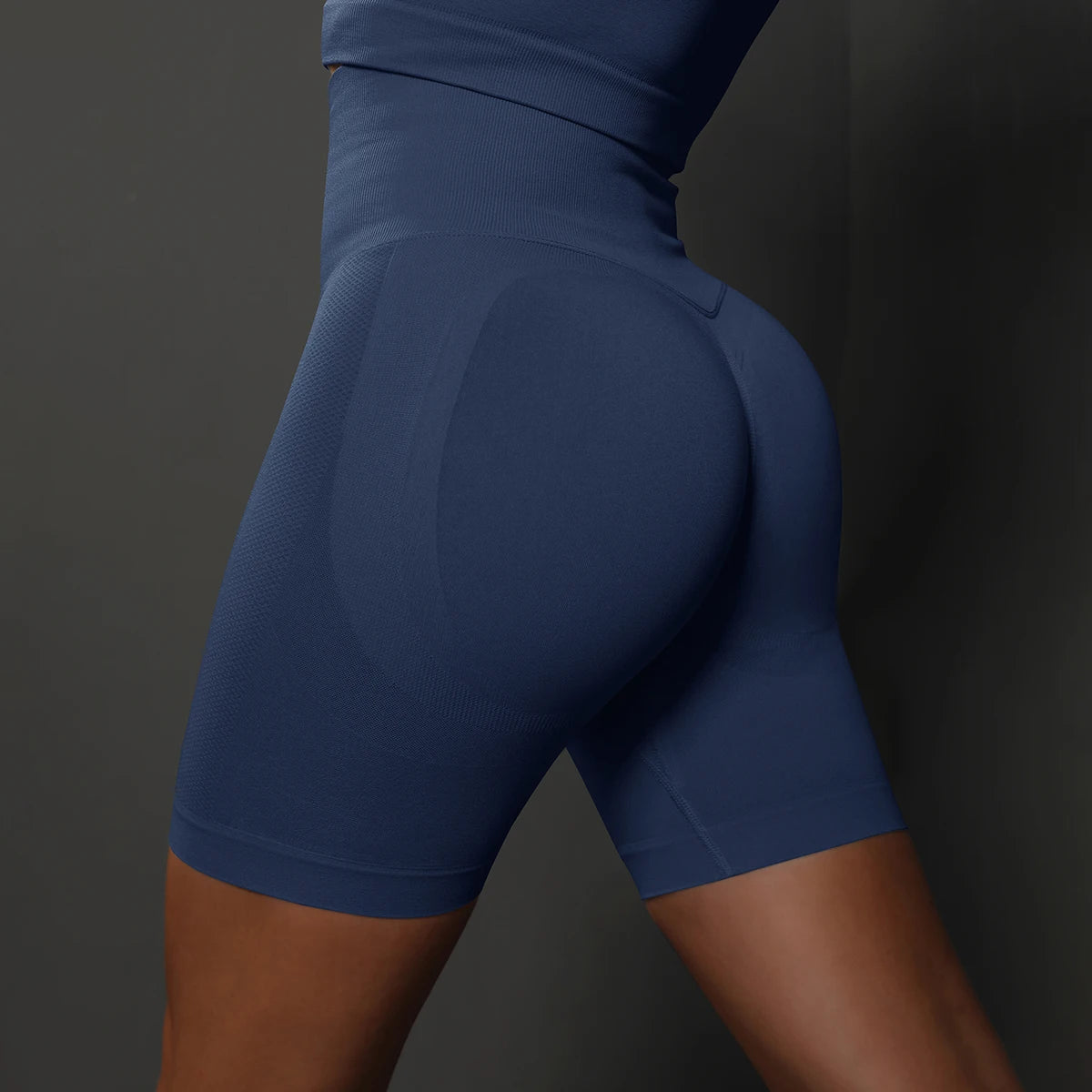 Seamless High Waist Sports Shorts