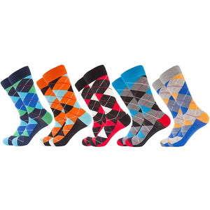 Multiple Pairs Geometric Print Socks