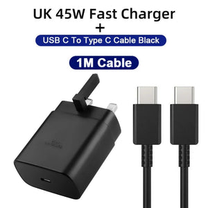 45W PD Super Fast Charger USB C Charger for Samsung Galaxy