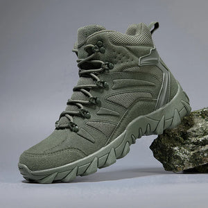 HIKEUP Leather Hiking Tactical Shoes