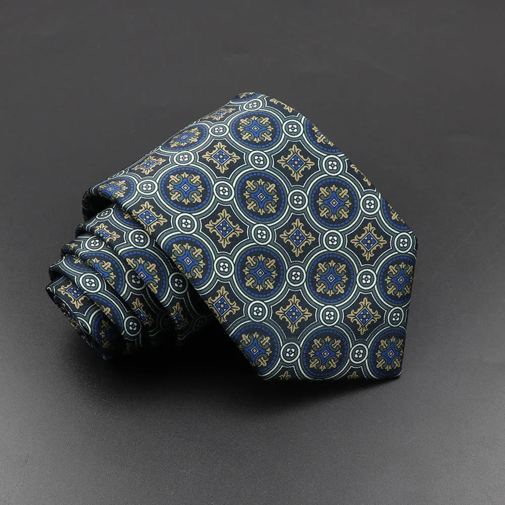 Silk 7.5cm Soft Colorful Novelty Necktie