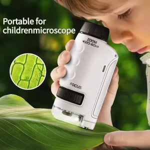 Pocket Microscope with LED Light Science Toy