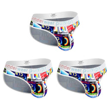 Racing Flag Plaid Printed Breathable Soft Briefs