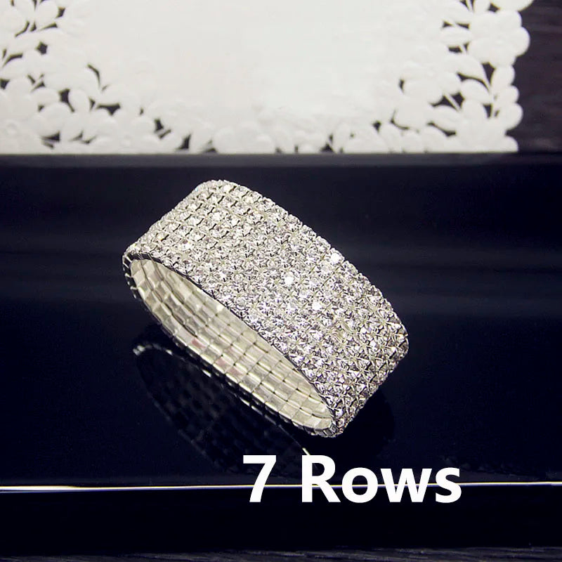 AAA Cubic Zirconia Crystal Elastic Bracelet