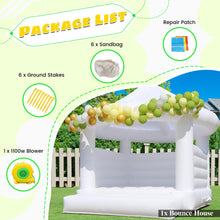 14ft Commercial White Inflatable Trampoline Castle