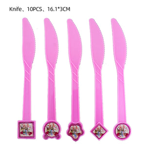 Pink Robloxed Theme Birthday Party Decorations Tableware Balloons Cups Plates Banner Backdrop Set