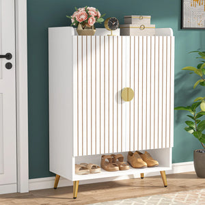 Tribesigns 7-Tier Shoe Cabinet with Doors